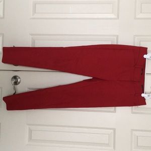 Red dress pants